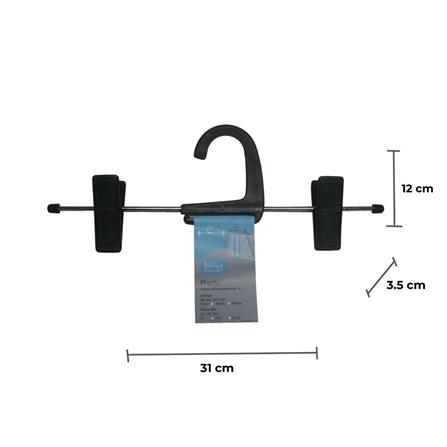 ไม้แขวนมีหนีบ PLIM HHG001-B สีดำ_4