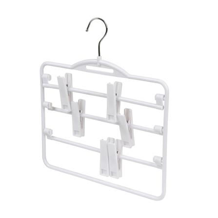ไม้แขวนมีหนีบ 3 ชั้น PLIM HHG009-W สีขาว_2