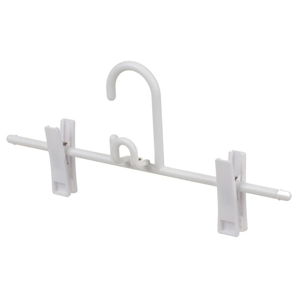 ไม้แขวนเสื้อมีหนีบ PLIM HHG007-W สีขาว