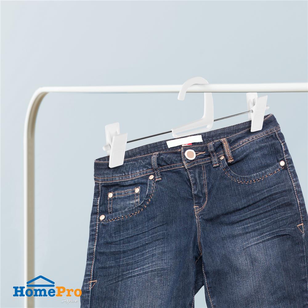 ไม้แขวนมีหนีบ PLIM HHG001-W สีขาว