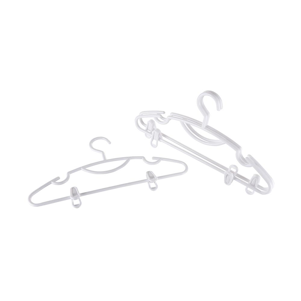 ไม้แขวนเสื้อหนีบ PLIM H022AA-W สีขาว แพ็ค 3 ชิ้น