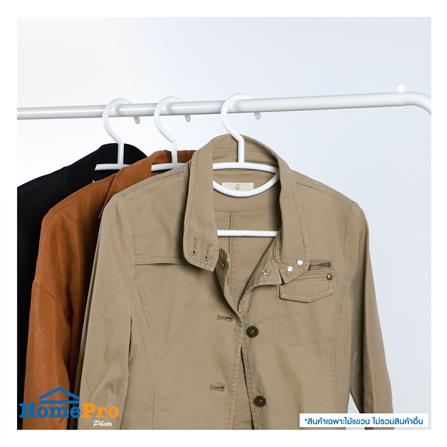 ไม้แขวนเสื้อหนีบ PLIM H022AA-W สีขาว แพ็ค 3 ชิ้น_4