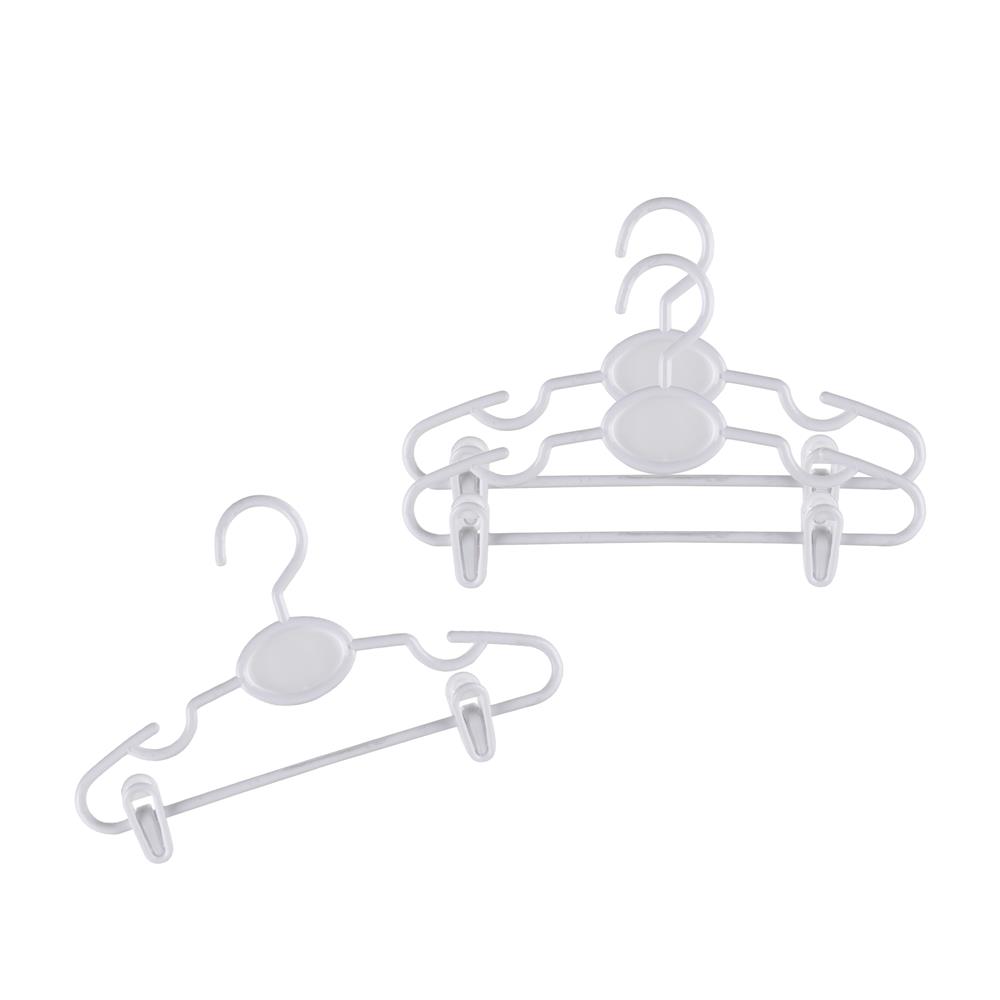 ไม้แขวนเสื้อเด็กมีที่หนีบ PLIM H024AA สีขาว แพ็ก 3