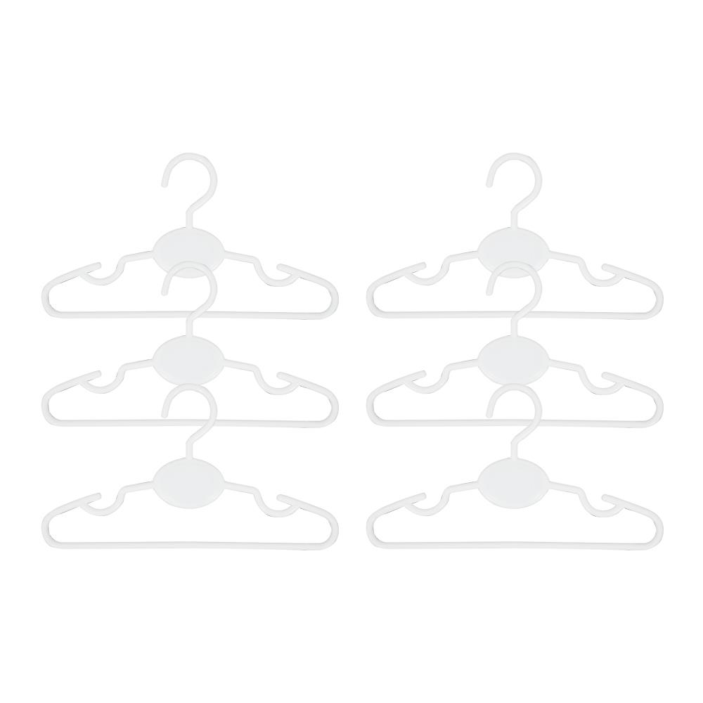 ไม้แขวนเสื้อเด็ก PLIM H024 สีขาว แพ็ค 6 ชิ้น