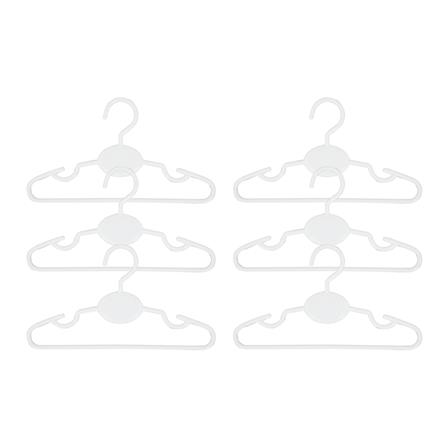 ไม้แขวนเสื้อเด็ก PLIM H024 สีขาว แพ็ค 6 ชิ้น_2