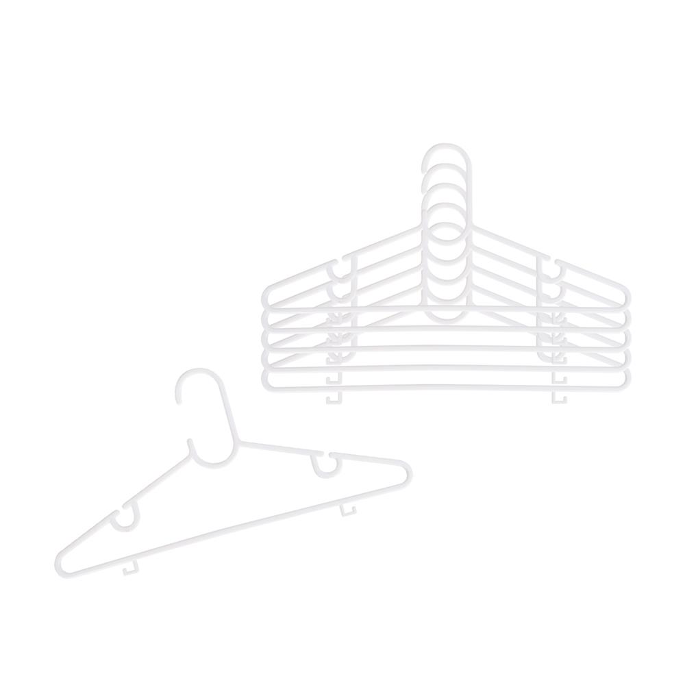ไม้แขวนเสื้อ PLIM H021 สีขาว แพ็ค 6 ชิ้น