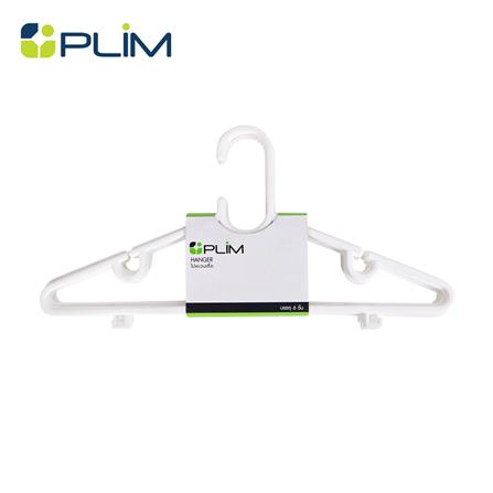 ไม้แขวนเสื้อ PLIM H021 สีขาว แพ็ค 6 ชิ้น_0