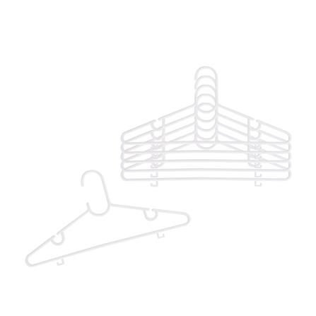 ไม้แขวนเสื้อ PLIM H021 สีขาว แพ็ค 6 ชิ้น_1