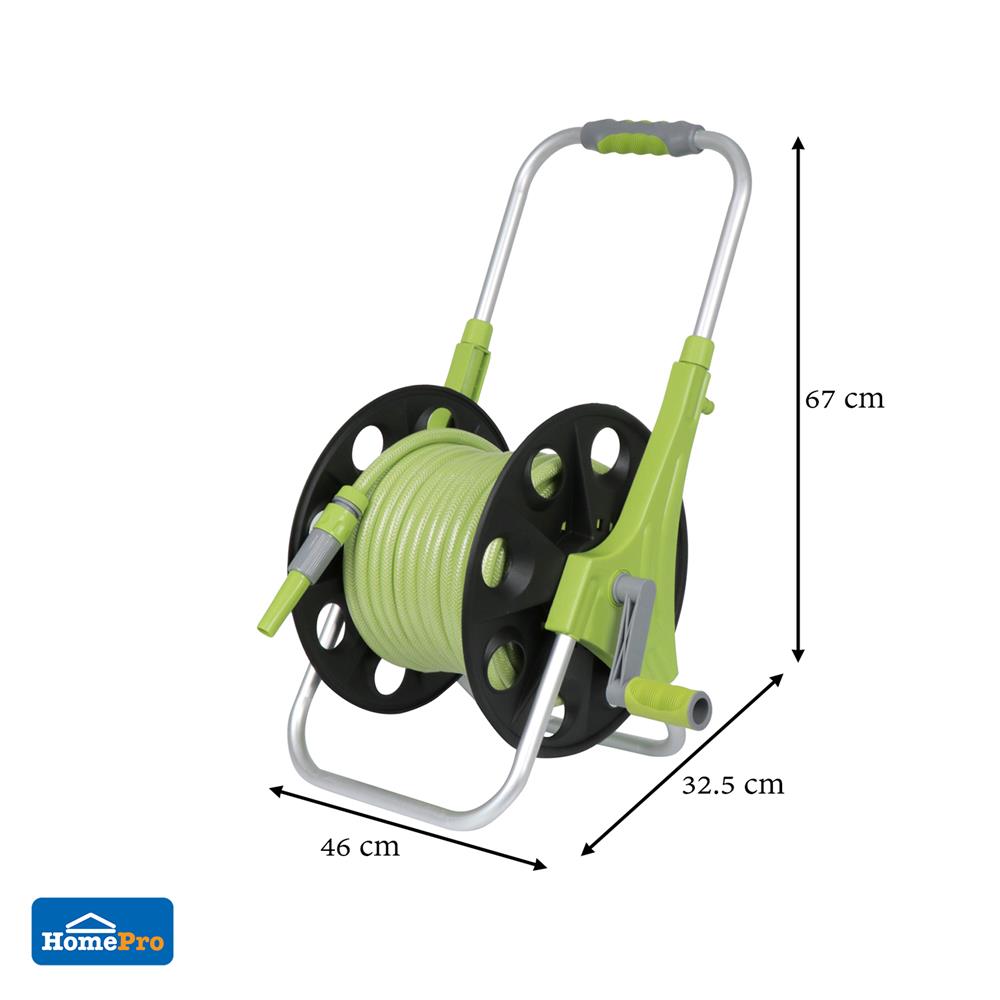 สายยางโรล SPRING W-04 1/2 นิ้วx30 ม. สีเขียว