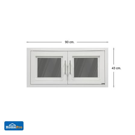 ตู้คู่ CABIN FRAME 90x43 ซม. สีขาว_4