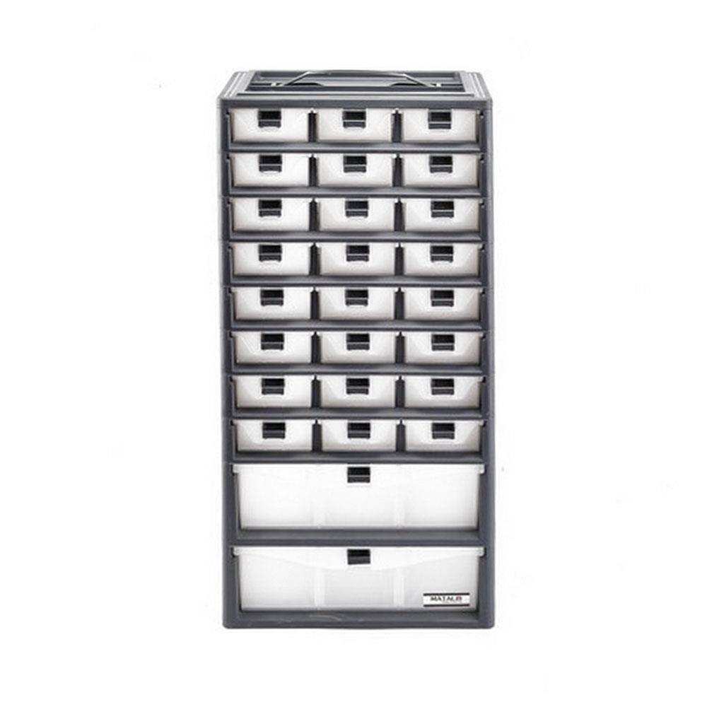 กล่องเก็บอุปกรณ์ MATALL-A 30 ช่อง สีเทา