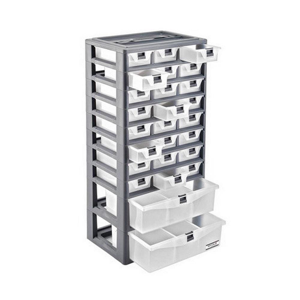 กล่องเก็บอุปกรณ์ MATALL-A 30 ช่อง สีเทา