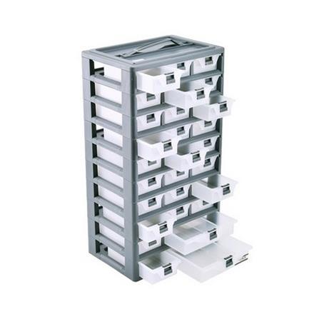 กล่องเก็บอุปกรณ์ MATALL-B 30 ช่อง สีเทา_2