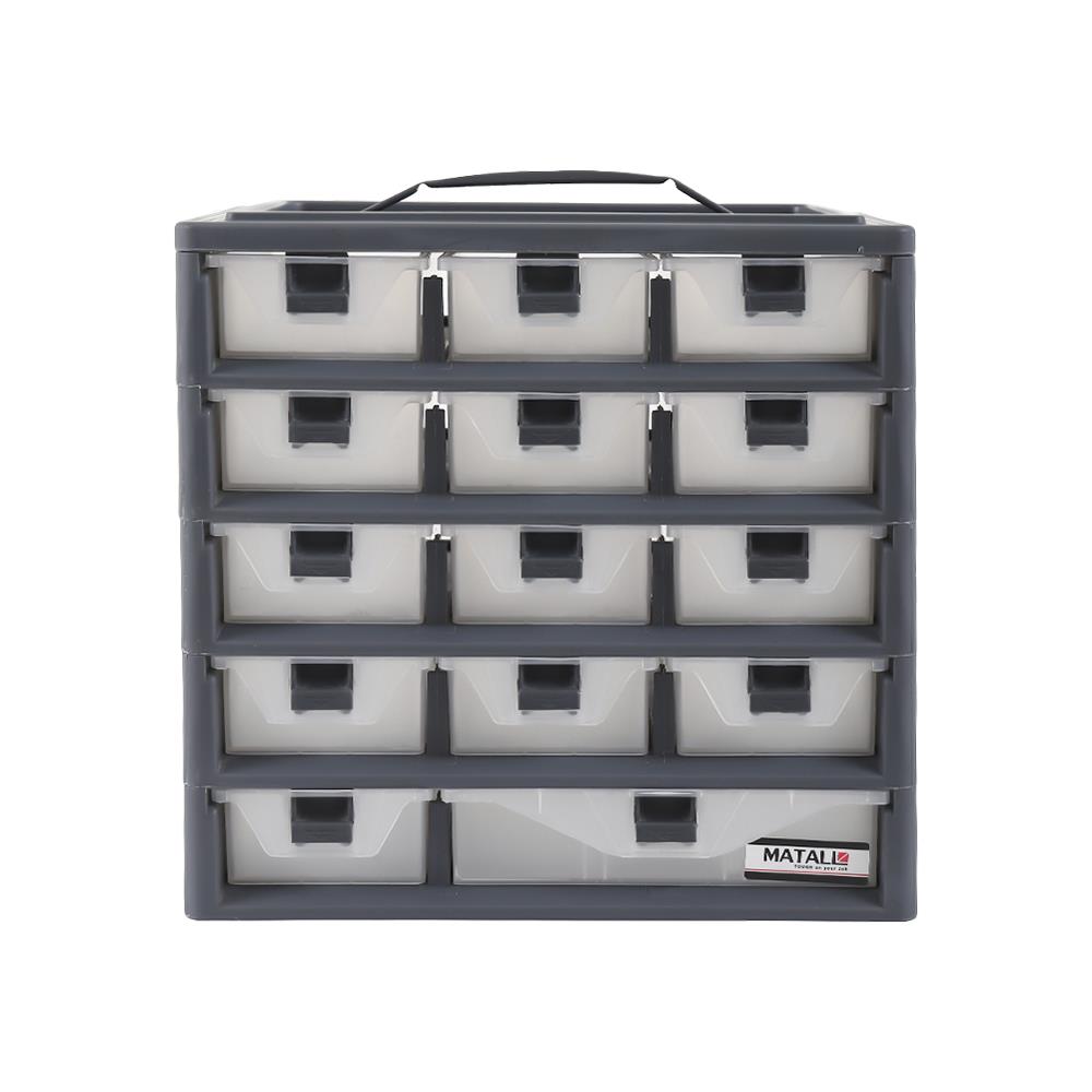 กล่องเก็บอุปกรณ์ MATALL-D 15 ช่อง สีเทา