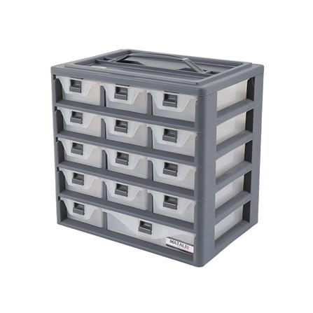กล่องเก็บอุปกรณ์ MATALL-D 15 ช่อง สีเทา_1