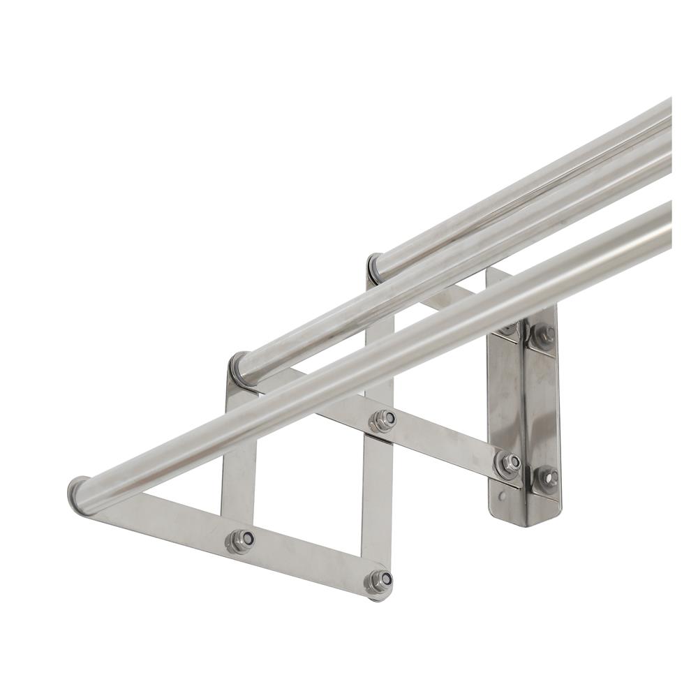 ราวติดผนังสเตนเลสรุ่นบันได3เส้น100cmPLIM