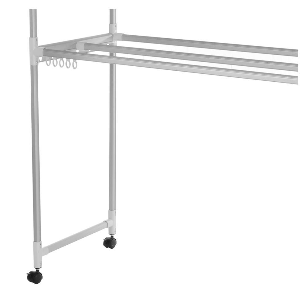 ราวตากผ้าอะลูมิเนียมมีล้อ 6 เส้น PLIM 1.4 ม.