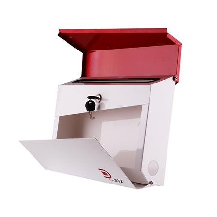 ตู้จดหมาย D MAIL BOX สีขาว/แดง_1