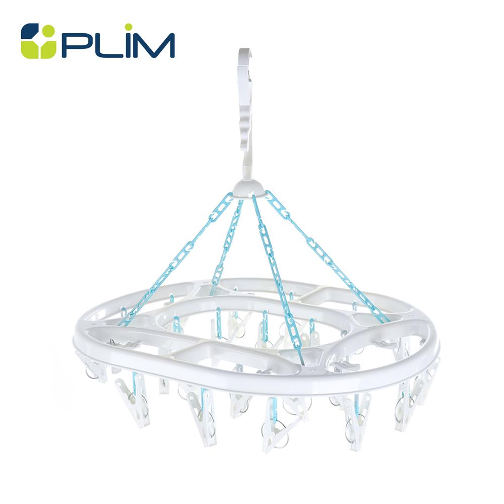 ห่วงตากผ้าพลาสติกรีใหญ่ 24กิ๊บ PLIM_1