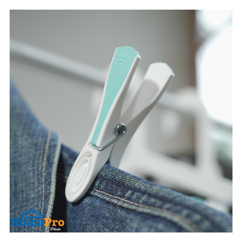 กิ๊บหนีบผ้าหัวยาง PLIM สีขาว/น้ำเงิน แพ็ค10 ชิ้น