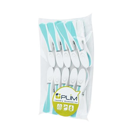 กิ๊บหนีบผ้าหัวยาง PLIM สีขาว/น้ำเงิน แพ็ค10 ชิ้น_3