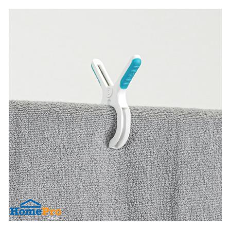 กิ๊บหนีบผ้านวมพิเศษ PLIM สีขาว/น้ำเงิน (แพ็ก 6 ชิ้น)_6