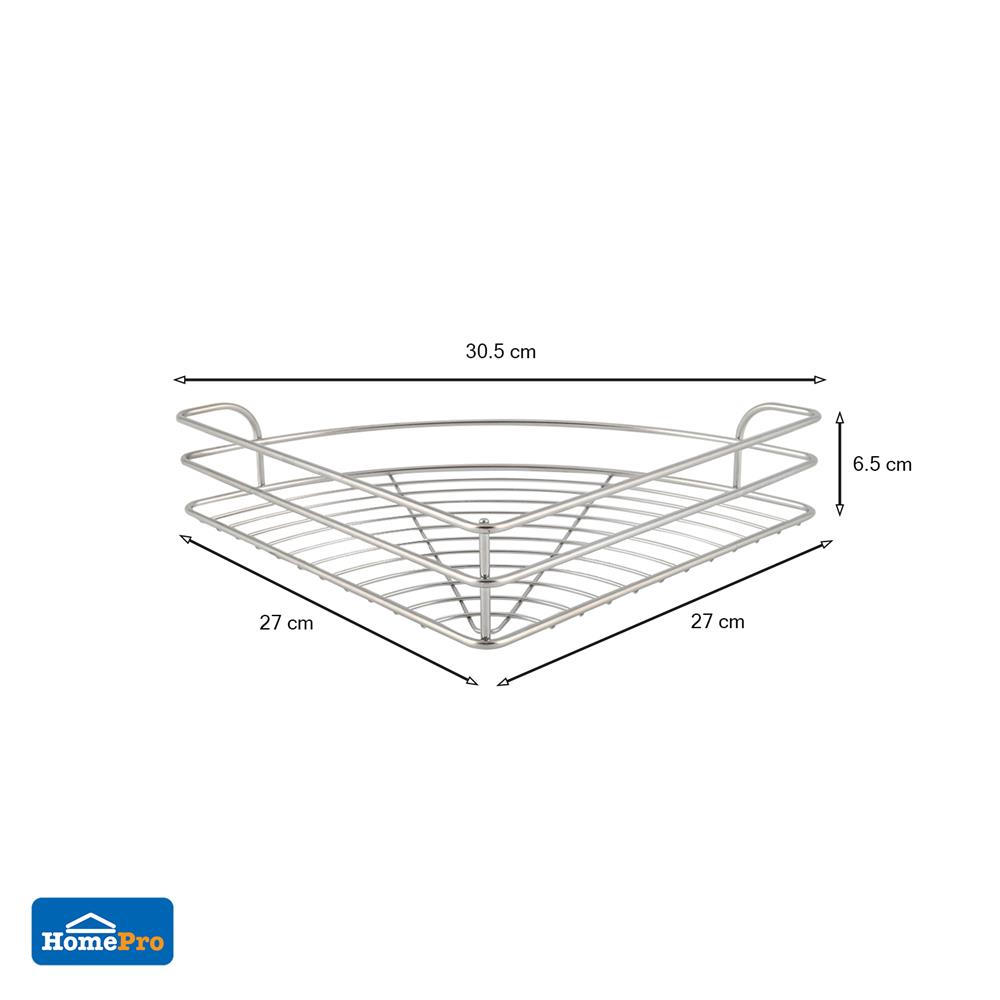 ชั้นเข้ามุมสเตนเลส1ชั้นใหญ่ EKONO