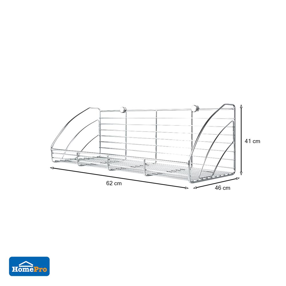 ชั้นคว่ำจานติดผนังสเตนเลส60cm EKONO