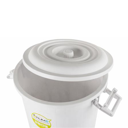 ถังน้ำถังน้ำกลมพร้อมฝาล็อค PLIM 79L (20.8gl) สีขาว_2