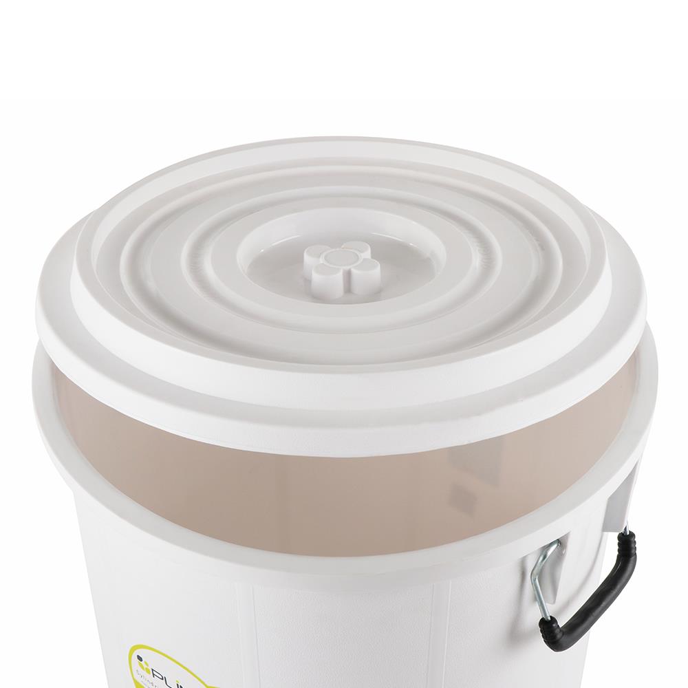 ถังน้ำพร้อมฝา PLIM 66L (17.gl) สีขาว