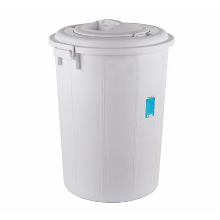 ถังน้ำถังน้ำกลมพร้อมฝาล็อค PLIM 115L (30.3.gl) สีขาว_1