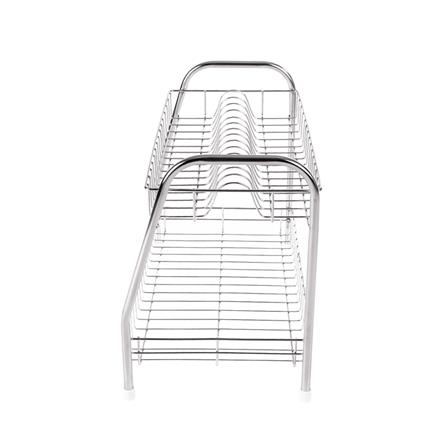 ชั้นคว่ำจานตั้งพื้นสเตนเลส 2 ชั้น EKONO ไซซ์ S_2