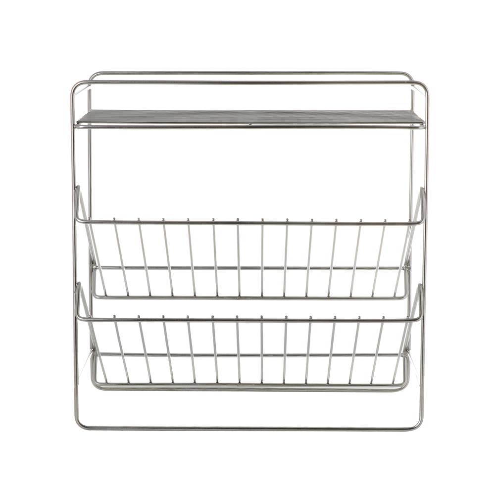 ชั้นวางขวดในครัวสเตนเลส3ชั้น EKONO