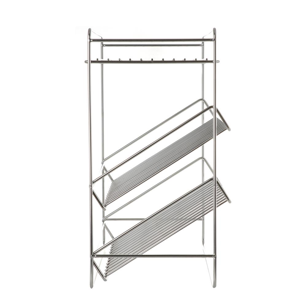 ชั้นวางขวดในครัวสเตนเลส 3 ชั้น EKONO