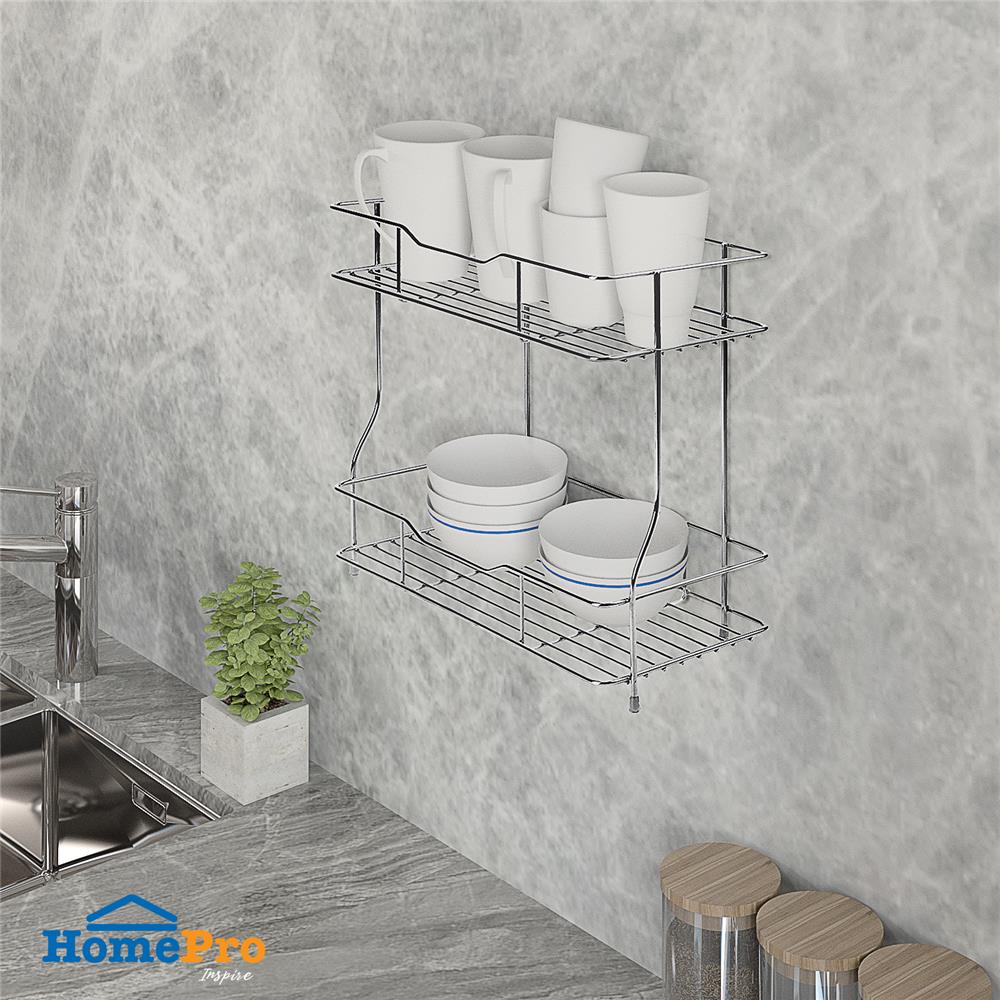 ชั้นแขวน สเตนเลส 2 ชั้น EKONO ST-HW082