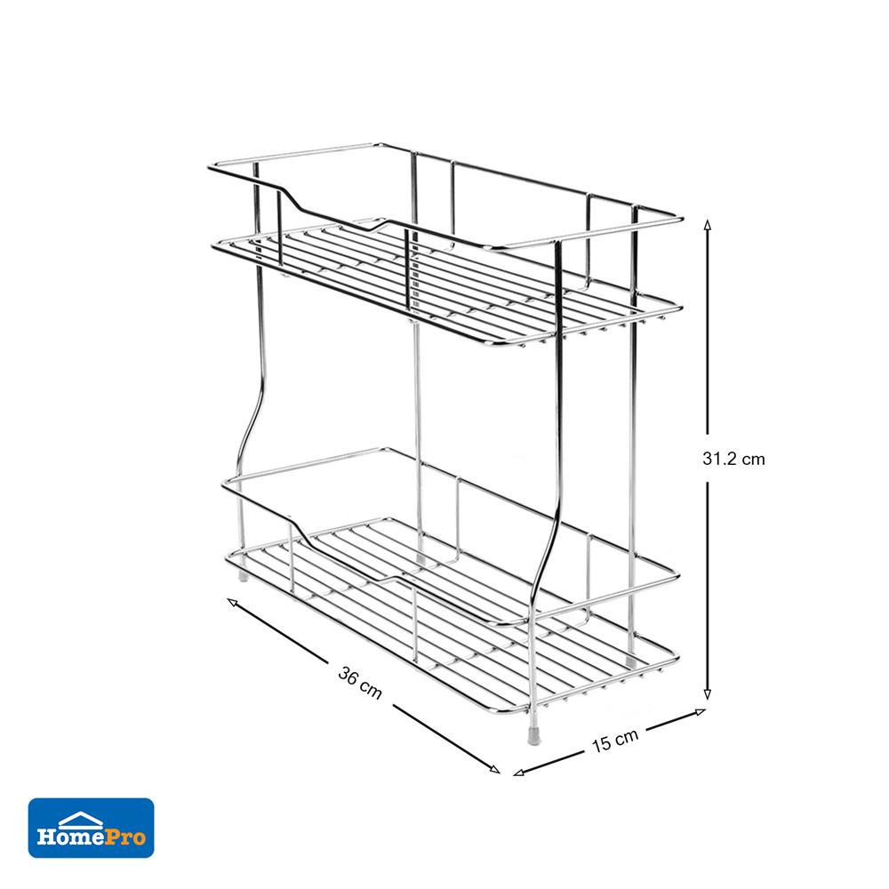 ชั้นแขวน สเตนเลส 2 ชั้น EKONO ST-HW082