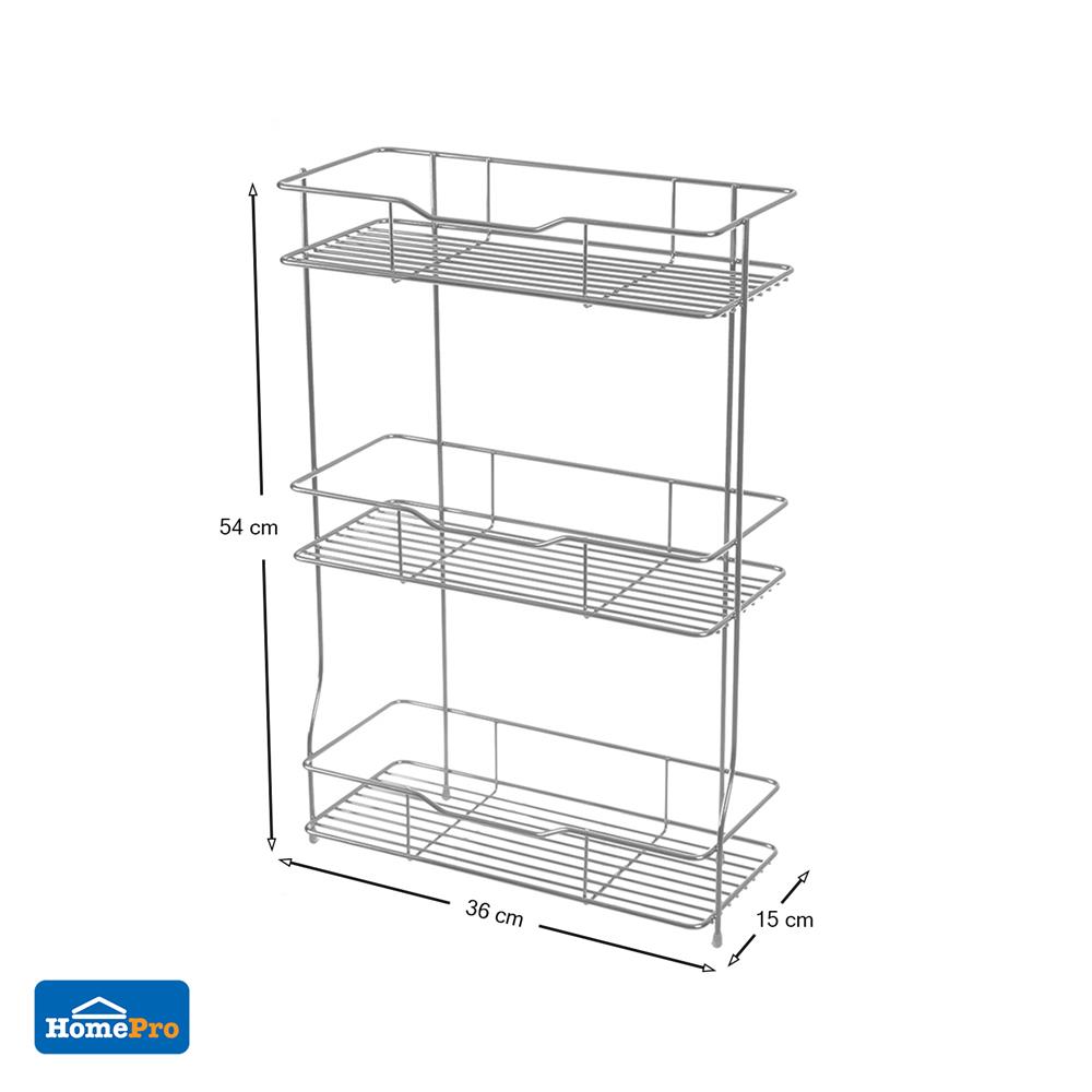 ชั้นแขวนสเตนเลส 3 ชั้น EKONO ST-HW083
