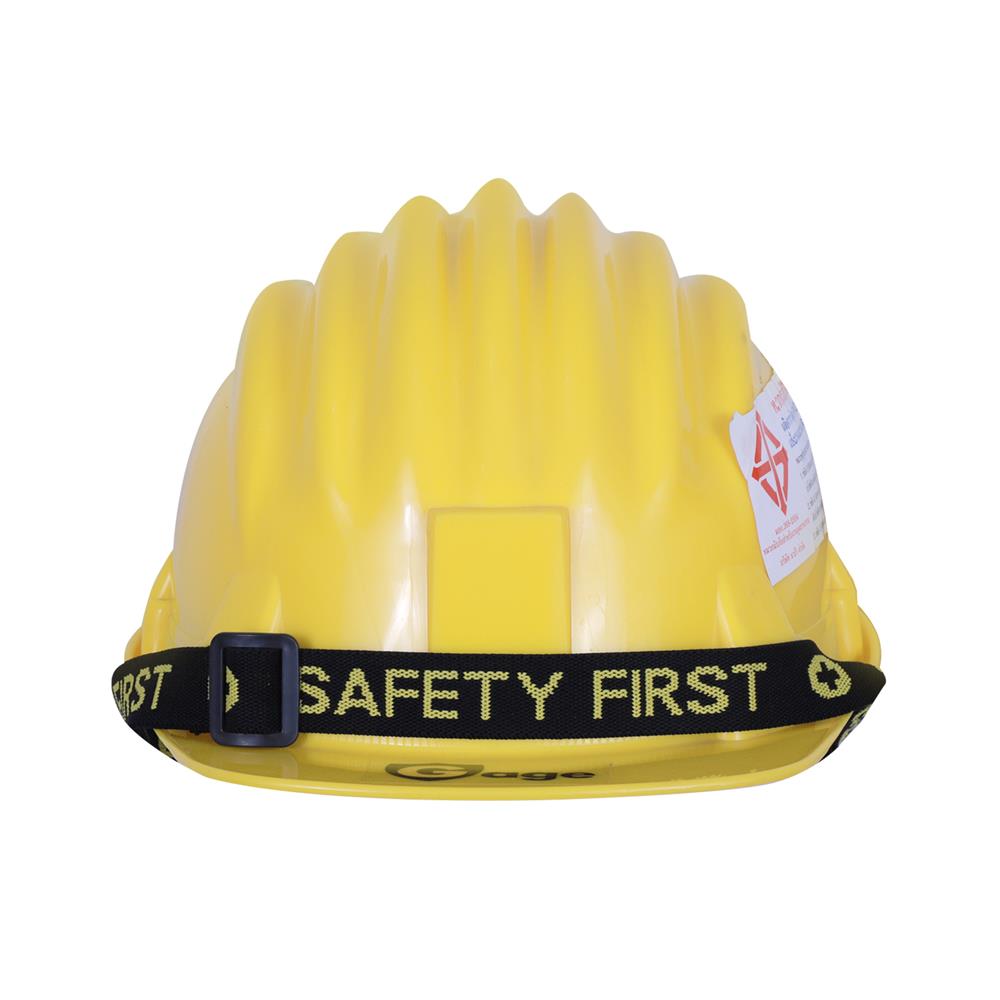 หมวกนิรภัยพลาสติก PP มาตรฐานมอก. DEXZON สีเหลือง