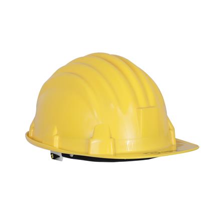 หมวกนิรภัยพลาสติก PP มาตรฐานมอก. DEXZON สีเหลือง