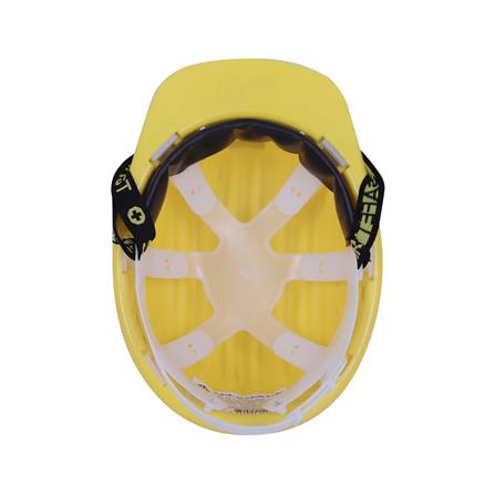 หมวกนิรภัยพลาสติก PP มาตรฐานมอก. DEXZON สีเหลือง_2