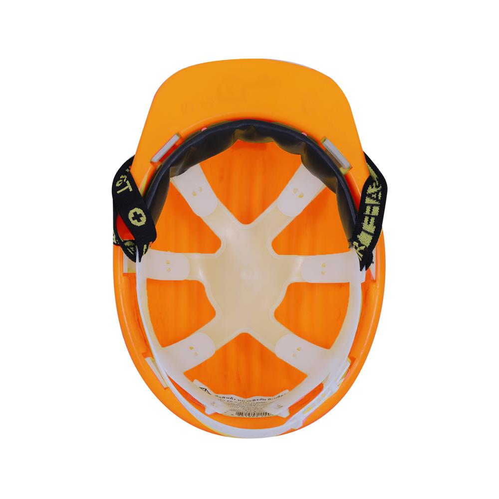 หมวกนิรภัยพลาสติก PP มาตรฐานมอก. DEXZON สีส้ม