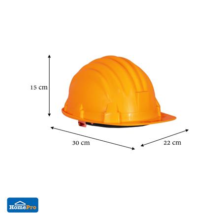 หมวกนิรภัยพลาสติก PP มาตรฐานมอก. DEXZON สีส้ม_4
