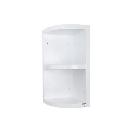 ตู้จบมุม โค้ง 3 ชั้น ABS CABIN 34.5x68 ซม. สีขาว_0