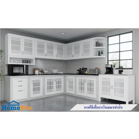ตู้จบมุม โค้ง 3 ชั้น ABS CABIN 34.5x68 ซม. สีขาว_1