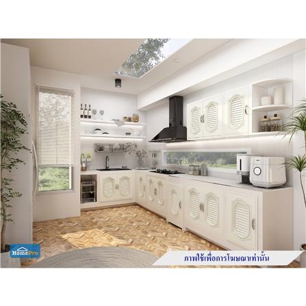 ตู้จบมุม โค้ง 3 ชั้น ABS CABIN 34.5x68 ซม. สีขาว_2