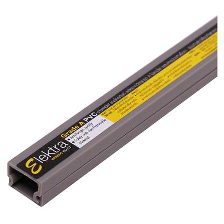 รางไฟสี่เหลี่ยม ELECKTA 3/4 นิ้ว x 2 ม. สีเทา