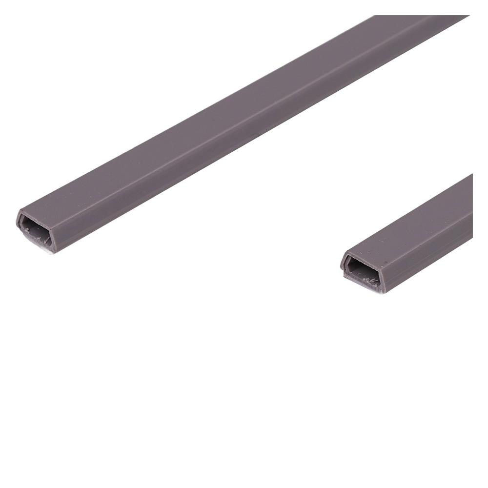 รางเดินสายไฟคางหมู ELECKTA 18 มม. x 1 เมตร สีเทา