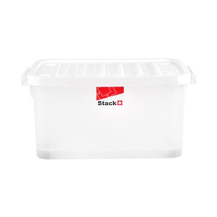 กล่องเก็บของ มีล้อ ฝาล็อค STACKO 2000 42 ลิตร สีขาว_1