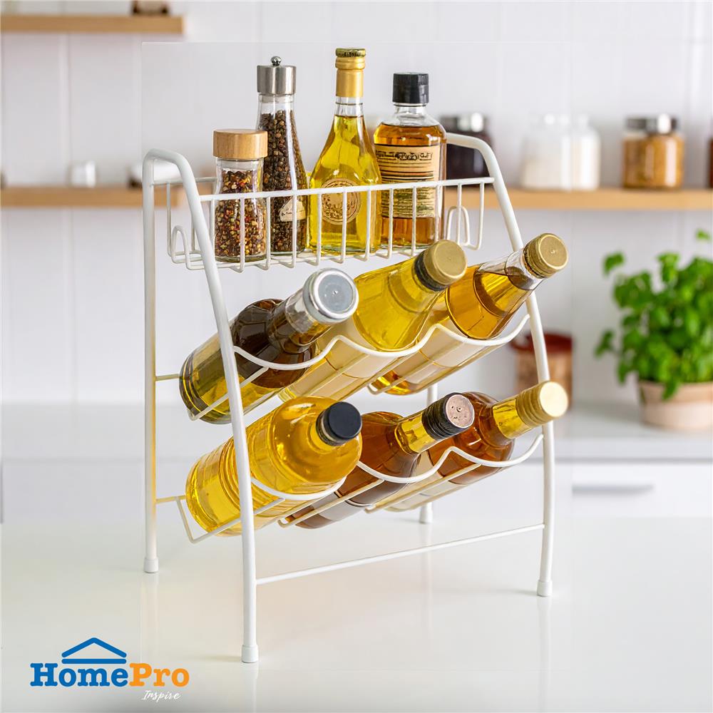 ชั้นวางขวดในครัวลวดเคลือบ3ชั้นEKONO 914