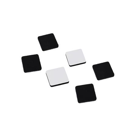สักหลาดเหลี่ยม PACK IN 25X3 มม. สีดำ แพ็ก 12 ชิ้น_0